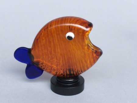 Amber Dreams Glass Fish Table Decor Discount