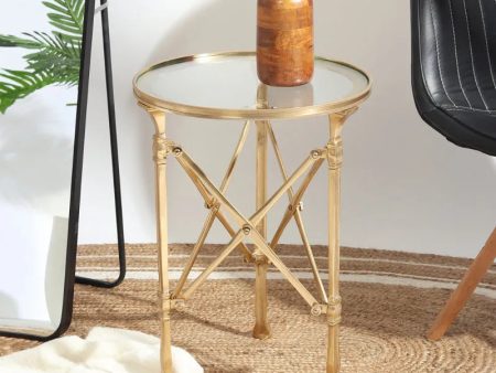 knobbed Metal Weave Table | 17 x 23 inches Cheap