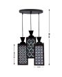 Chick 3 Lights Wooden Premium Foyer Ceiling Lamp | 8 x 4 x 35 inches Online Hot Sale