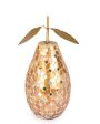 Gold Mosaic Mirror Pear and Apple Decorative | Set of 2 Online