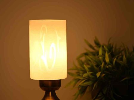 Caléndula Designer LED Compatible Table Lamp With Glass Shade | 4 x 11 inches Online