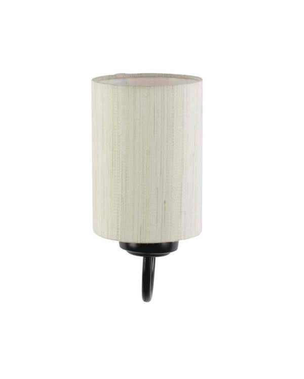 Elegant Cotton Wall Mounted Lamp With Iron Base | 7 x 4 x 9 inches Discount