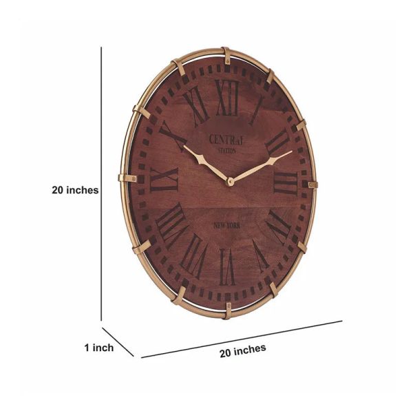 Timberland Gold Wall Clock | 20 inches Supply