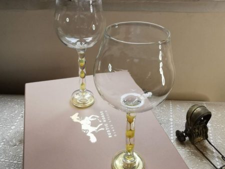 Muscov Gold  Base Wine Glasses | Set Of 2 Fashion