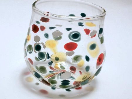 Ira Colorful Design Art Juice Glass on Sale