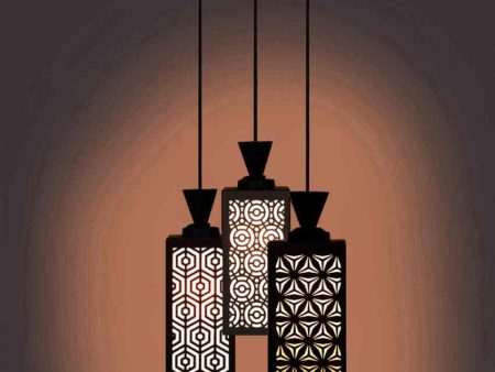 Artisan Wooden Pendant 3 Lights Foyer Ceiling Lamp | 8 x 4 x 35 inches Online now