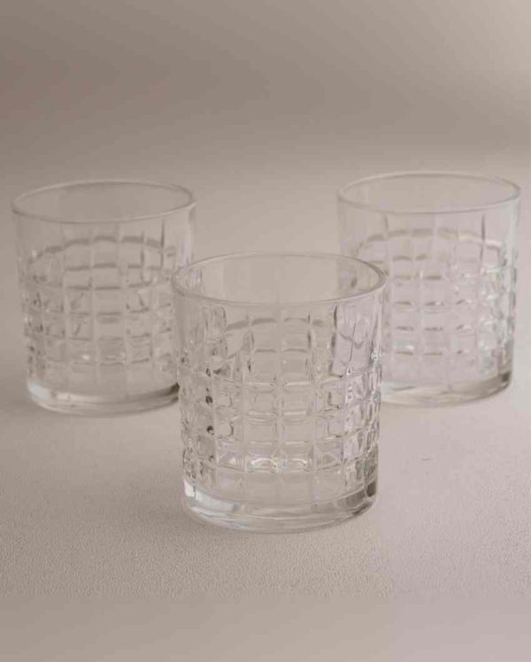 Premium Transparent Whiskey Glass | Set of 6 | 350 ML For Cheap