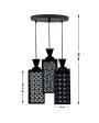 Ambiente 3 Lights Foyer Wooden Pendant Ceiling Lamp | 8 x 4 x 35 inches Cheap