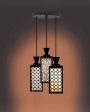 Estiloso 3 Lights Foyer Wooden Pendant Ceiling Lamp | 8 x 4 x 35 inches Fashion