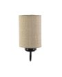 Earthy Jute Wall Mounted Lamp With Iron Base | 7 x 4 x 9 inches on Sale