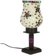 Camelie Decorative Wooden Table Lamp with Glass Shade | 5 x 10 inches For Cheap