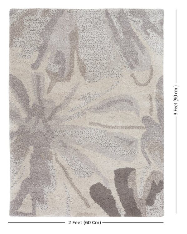 Luxurious Modern Athena Floral Print Woolen Carpet Online Sale