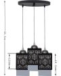 Design 3 Shades Wooden Pendant Ceiling Lamp | 5 x 6 x 32 inches Fashion