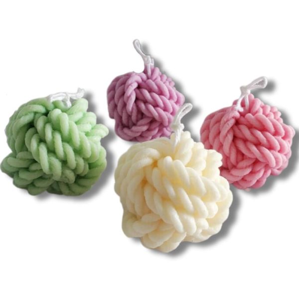 Knot Shape Candles | Set of 4 | 5.1 x 5.1 cm   2 x 2 inches Fashion