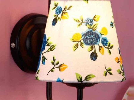 Artistic Unique Cotton Shade Wall Mounted Lamp with Iron Base | 6 x 8 inches Online