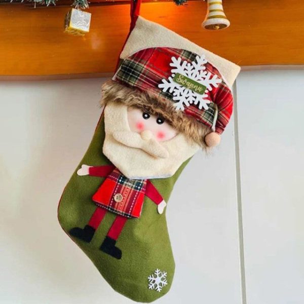 Jolly Big Santa Face Christmas Stocking | 22 x 10 x 5 inches Discount