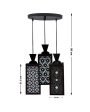 Decoración 3 Lights Wooden Pendant Room Ceiling Lamp | 8 x 4 x 35 inches Cheap