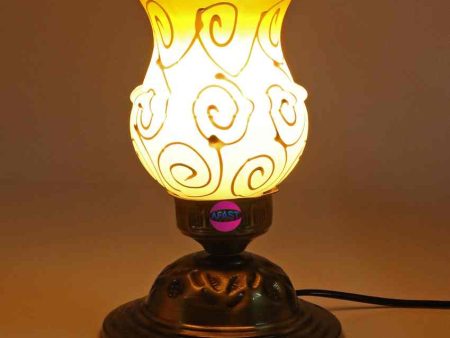 Anemone Decorative Metal & Glass Shade Colorful Table Lamp | 6 x 8 inches Online