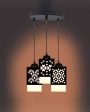 Estiloso 3 Shades Wooden Pendant Ceiling Lamp | 5 x 6 x 32 inches Fashion