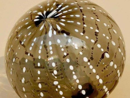 Dotted Design Art Glass Hand Blown Sphere For Discount