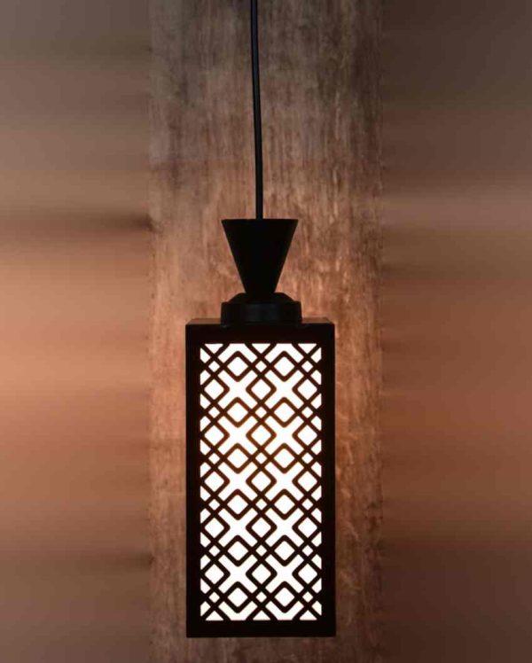 Ambiente 3 Lights Wooden Premium Foyer Ceiling Lamp | 8 x 4 x 35 inches Online Sale