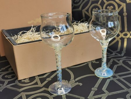 Vetera Gold Wine Glasses | Set Of 2 Hot on Sale