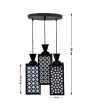 Design 3 Lights Foyer Wooden Pendant Ceiling Lamp | 8 x 4 x 35 inches Online Sale