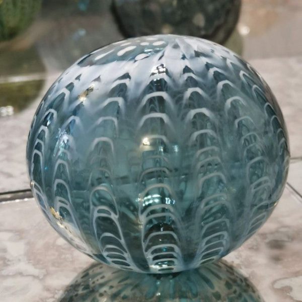 Water Fall Design Art Glass Hand Blown Sphere Supply