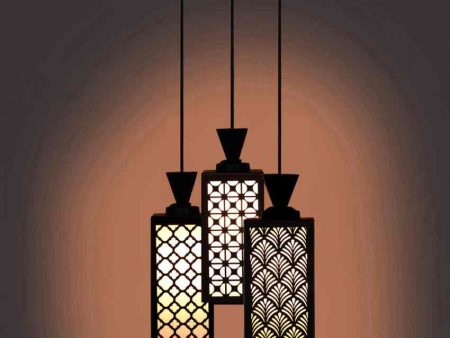 Arte Wooden 3 Lights Pendant Foyer Ceiling Lamp | 8 x 4 x 35 inches Fashion