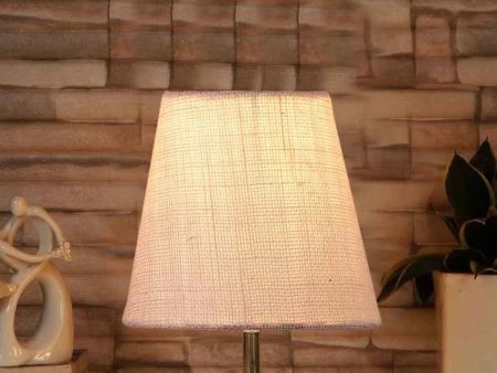 Antique Jute Round White Brushed Wood Table Lamp | 6 x 8 inches Online Sale