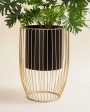 Versatile Metal Stand With Planter Pot Without Plant | 11 x 22 inches Online Hot Sale