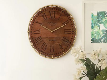 Timberland Gold Wall Clock | 20 inches Supply