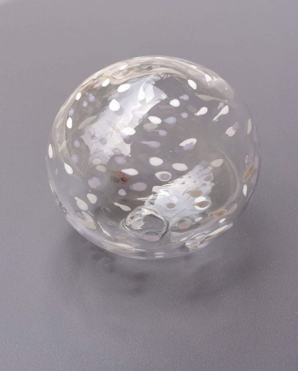 Clear Art Glass Hand Blown Sphere Discount