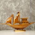 The Boat of Hope Wooden Showpiece Online Sale