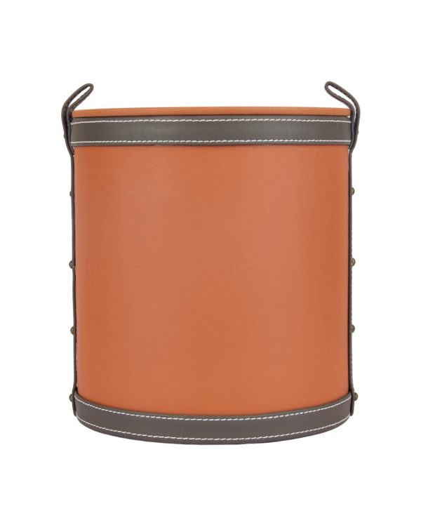 Durable Faux Leather with Unique Two Tone Finish Dustbin | 5 L | 9 x 10 inches Discount