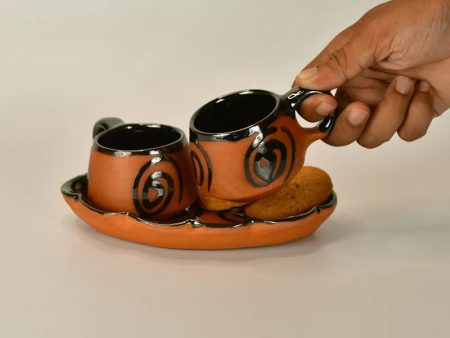 Terracotta Cup of Mornings | Set of 3 Cheap