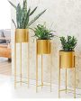 Tall Indoor Plant Stand with Planter Pot | Set of 3 Supply