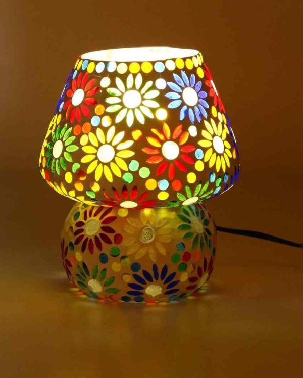 Amarilis Glass Mosaic LED Compatible Table Lamp | 5 x 6 inches For Cheap