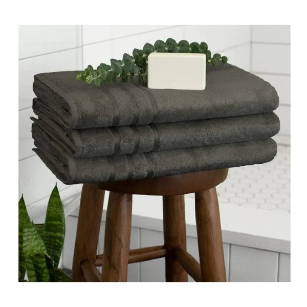 Grey Bamboo Bath Towel | 59x30 inches Online Sale