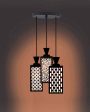 Eleganz 3 Lights Foyer Wooden Pendant Ceiling Lamp | 8 x 4 x 35 inches Online now