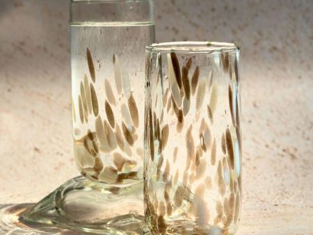 Vintage White & Gold Highball Glasses Set Of 2 Sale