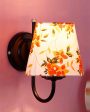 Elegant Unique Cotton Shade Wall Mounted Lamp With Iron Base | 6 x 8 inches Cheap