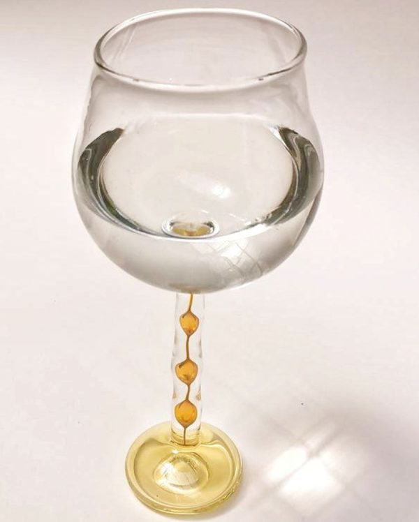 Muscov Yellow Base Wine Glass Cheap