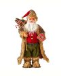 Jolly Olive & Red Furry Santa Claus Table Decorative Discount