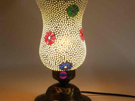 Veilchen Decorative Metal & Glass Shade Colorful Table Lamp | 6 x 8 inches Online Sale