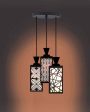 Clásico Wooden Pendant 3 Lights Foyer Ceiling Lamp | 8 x 4 x 35 inches Online now