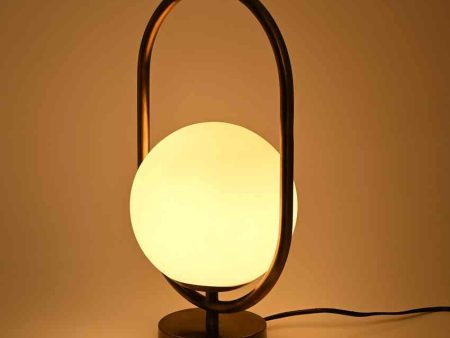 Amarilis Oval Shape Color Table Lamp with Glass Shade | 8 x 13 inches Online