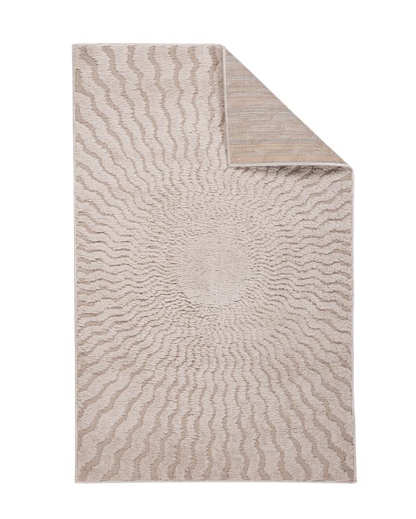 Neutral Solid Beige Polyester Siena Area Carpet For Cheap