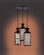 Cálido Wooden Pendant 3 Lights Foyer Ceiling Lamp | 8 x 4 x 35 inches Cheap