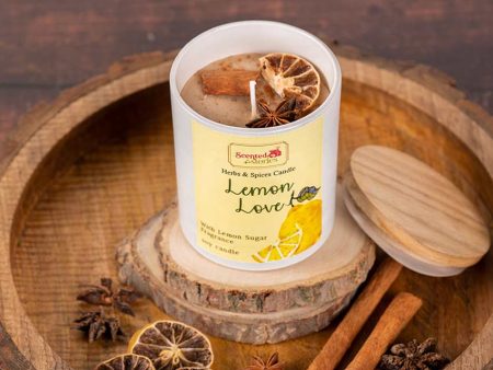 Lemon Love Scented Candle Refreshing Citrus Scent for Joy | 22.9 x 20.3 cm   9 x 8 inches Online now